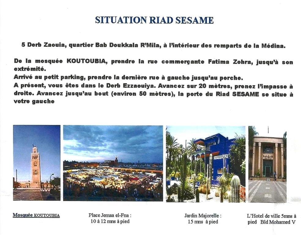 Riad Sesame Марракеш Экстерьер фото